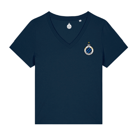 T-Shirt V Club Badge Navy - Club Brugge Shop