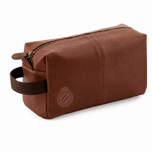 Toilettas Leder Cognac - Club Brugge Shop