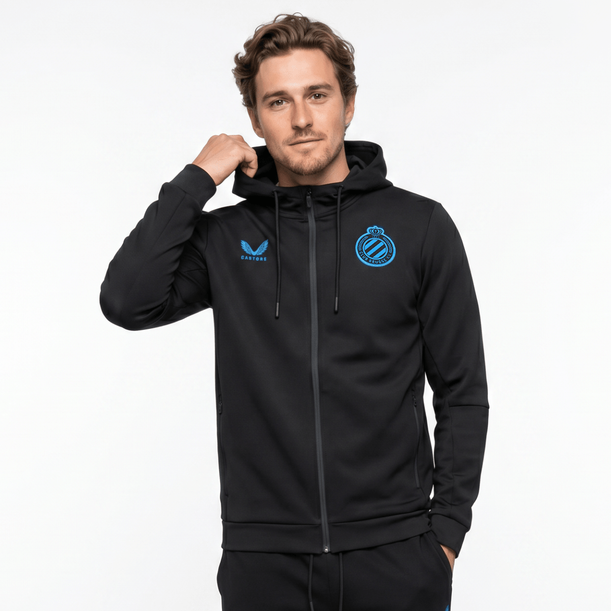Travel Hooded Jacket Zwart 26/27 - Club Brugge Shop