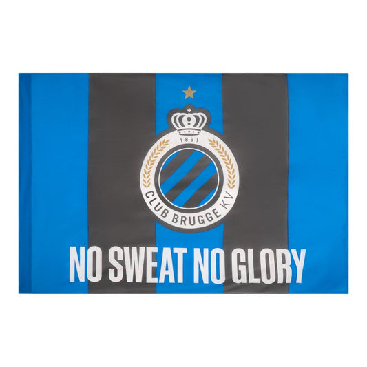 Vlag logo No Sweat No Glory Striped (1,5 x 1m) - Club Brugge Shop