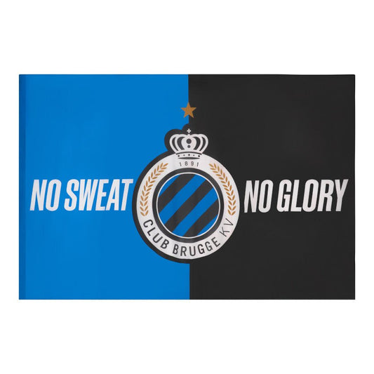 Vlag logo 'No Sweat/No Glory' (1,5 x 1m) - Club Brugge Shop