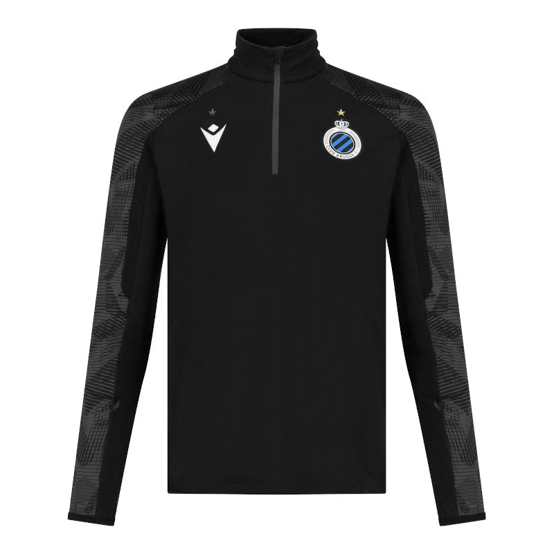 Warm-Up Sweater Zip Zwart Volw. 23/24 - Club Brugge Shop