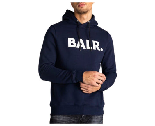 BALR. Brand Straight Hoodie - Navy